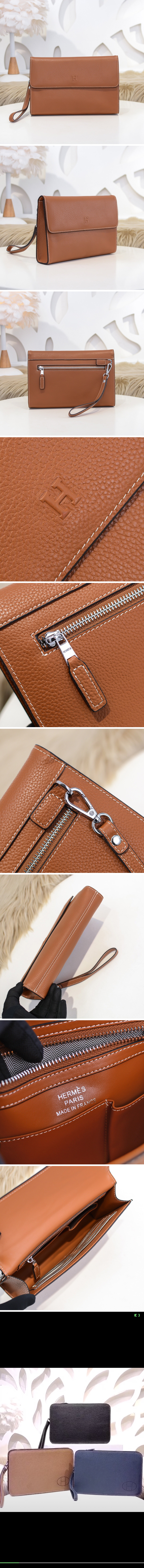 에르메스 2022 남성용 핸드백 BA008, 3가지 색상, TOP