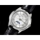 바쉐론콘스탄틴 제네바 데이데이트 문페이즈 다이얼 | Fiftysix Complete Calendar SS 40mm ZF 1:1 Best Edition Silver Dial on Black Leather Strap A2460