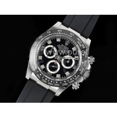 [홍콩명품시계.ROLEX] 로렉스 데이토나 116519 블랙 세라믹 베젤 크로노그래프 다이아몬드 다이얼, 롤렉스,명품레플리카,남자명품시계,워치,중년남자,SA,명품시계,고무밴드스트랩