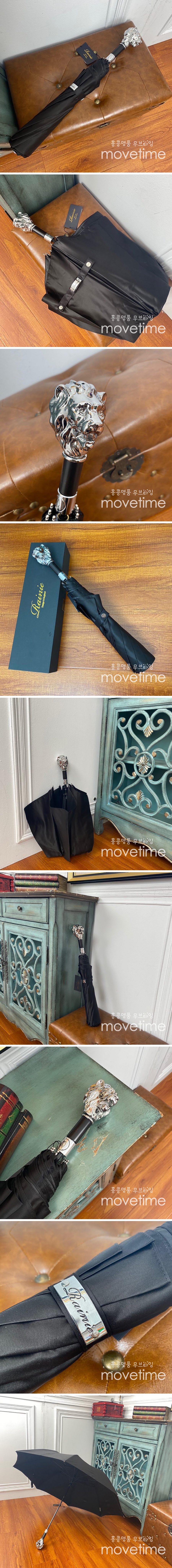 [홍콩명품.RAINIE] 레이니 23SS 선물용 휴대용 손잡이 장식 우산 (블랙), ET1166, JX, 홍콩명품쇼핑몰,무브타임,악세사리,잡화,생활용품