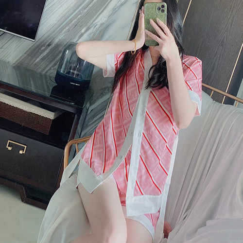 [홍콩명품,FENDI] 펜디 23SS 로고 파자마 잠옷 (핑크), ET1191, BR, 홍콩명품쇼핑몰,인터넷명품,온라인명품사이트,여자명품,해외직구