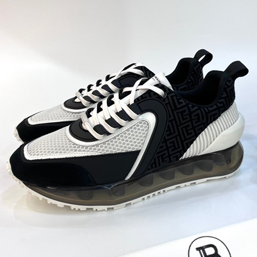 [홍콩명품.BALMAIN] 발망 23SS 레이서 스니커즈 (블랙-그레이), SE1840, PMD, 무브타임사이트,인터넷명품쇼핑몰,남자명품,슈즈,신발