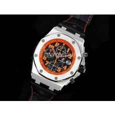 [홍콩명품시계.AUDEMARS PIGUET] 오데마피게 로얄오크 오프쇼어 42mm 크로노 오렌지 마크 블랙 다이얼, 남자명품시계,워치,중년남자,SA,명품시계,가죽밴드
