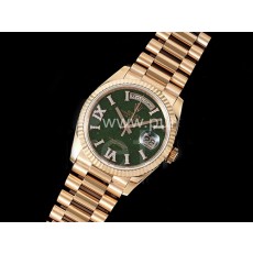[홍콩명품시계.ROLEX] 롤렉스 데이데이트 36mm 로즈골드 그린스톤 다이얼, 명품직구,구매대행,럭셔리,남자명품시계,워치,중년남자