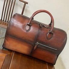 [홍콩명품.BERLUTI] 벨루티 23SS Jour Off MM 스크리토 핸드백 (브라운), BGM1823, BLB, 홍콩명품가방,명품쇼핑몰,크로스백,핸드백,구매대행,무브타임