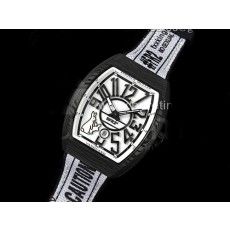 [홍콩명품시계.FRANCK MULLER] 프랑크뮬러 뱅가드 블랙카본 베젤 화이트 다이얼, 명품레플리카,럭셔리,남자명품시계,워치