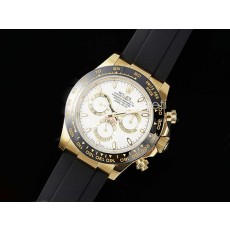[홍콩명품시계.ROLEX] 롤렉스 데이토나 116518 옐로우골드 블랙 세라믹 베젤 화이트 다이얼, 명품직구,구매대행,최고급,럭셔리,남자명품시계,고무밴드