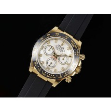 [홍콩명품시계.ROLEX] 롤렉스 데이토나 116518 옐로우골드 블랙 세라믹 베젤 화이트 다이얼, 명품직구,구매대행,최고급,럭셔리,남자명품시계,고무밴드