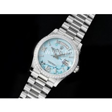 [홍콩명품시계.ROLEX] 로렉스 데이데이트 36mm 다이아몬드 베젤 블루 다이얼