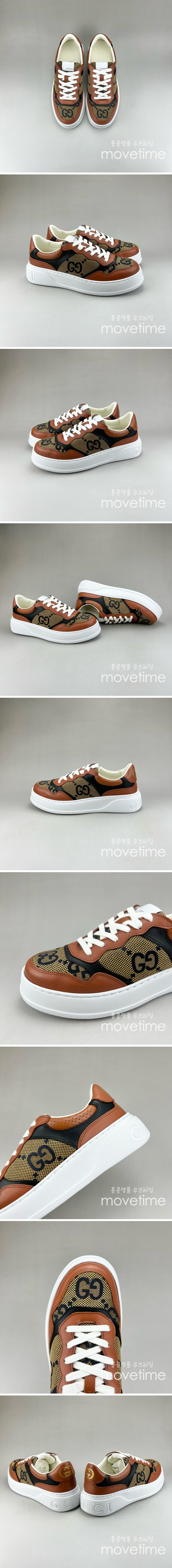 [홍콩명품.Gucci] 구찌 24SS 로고 운동화 스니커즈 669582 (브라운), SE2573, S3, 홍콩명품쇼핑몰,무브타임,악세사리,잡화,생활용품