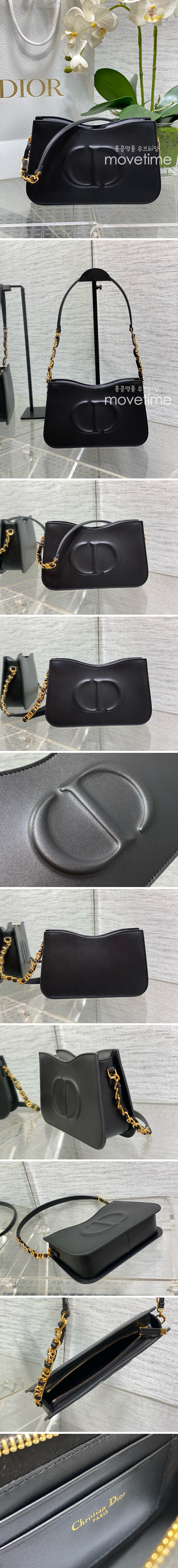 [홍콩명품,Christian Dior] 디올 24SS 로고 Signature 호보백 (블랙), BGM2503, 홍콩명품가방,명품쇼핑몰,크로스백,핸드백,구매대행,무브타임