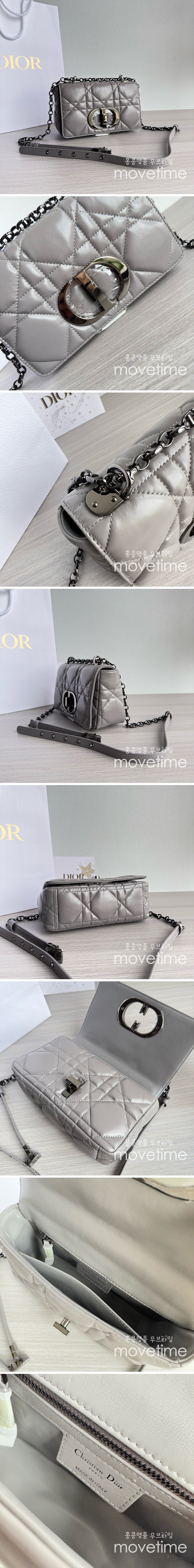 [홍콩명품,Christian Dior] 디올 24SS 로고 카로 미니 크로스백 (그레이), BGM2521, 홍콩명품가방,명품쇼핑몰,크로스백,핸드백,구매대행,무브타임