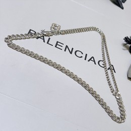 [홍콩명품.BALENCIAGA] 발렌시아가 24SS B로고 은장 목걸이, ET2024, AGG, 홍콩명품가방,명품쇼핑몰,크로스백,핸드백,구매대행,무브타임