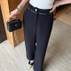 [홍콩명품.CHANEL] 샤넬 24SS 로고 여성 오버핏 팬츠 바지 (블랙), BM12801, TBG, 홍콩명품의류,구매대행,온라인명품