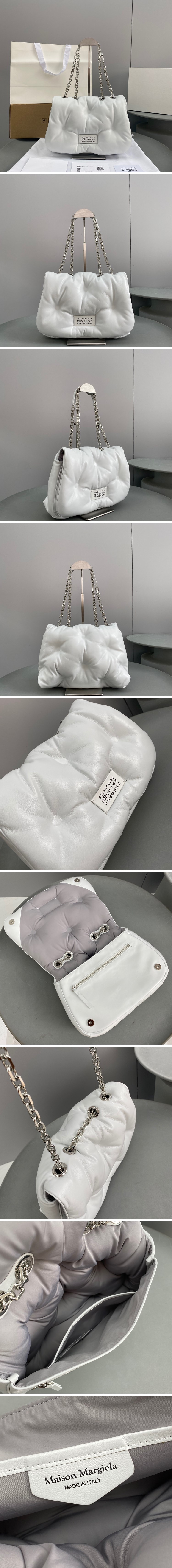 [홍콩명품.Maison Margiela] 메종마르지엘라 24SS 로고 글램슬램 미디움 크로스백 숄더백 S56WG0169 (화이트), BGM2816, 홍콩명품가방,명품쇼핑몰,크로스백,핸드백,구매대행,무브타임