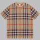 [홍콩명품.Burberry] 버버리 24SS 로고 체크패턴 울 반팔 티셔츠 (2컬러), BM13763, S1F, 홍콩명품의류,구 매대행,온라인명품