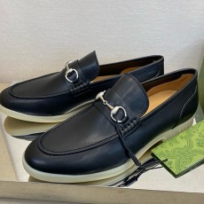 [홍콩명품.Gucci] 구찌 24SS 로고 레더 가죽 구두 로퍼 (블랙), SE3835, S2, 명품스니커즈,운동화,구두,로퍼,하이탑,신발