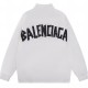 [홍콩명품.BALENCIAGA] 발렌시아가 24SS 로고 프린트 바람막이 봄버 자켓 (화이트), BM17426, JU, 홍콩명품의류,구매대행,온라인명품