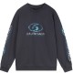 [홍콩명품.BALENCIAGA] 발렌시아가 24SS 로고 그래픽 프린트 빈티지 워싱 맨투맨 티셔츠 (다크그레이), BM17709, JU, 홍콩명품의류,구매대행,온라인명품