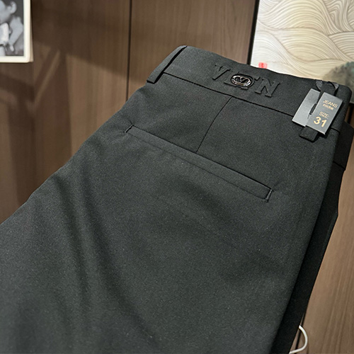 [홍콩명품.Valentino] 발렌티노 25SS 로고 울 정장 팬츠 바지 (블랙), BM19449, G5, 홍콩명품의류,구매대행,온라인명품