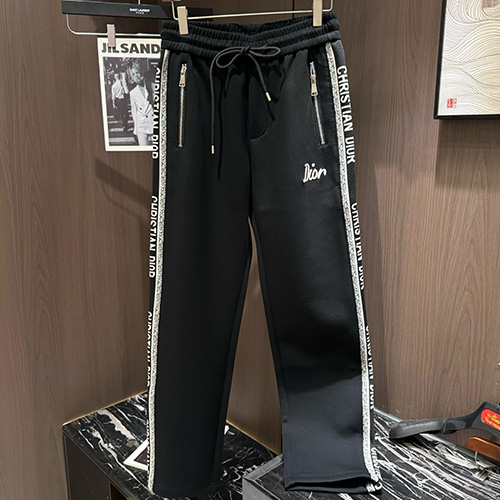 [홍콩명품,Christian Dior] 디올 25SS 로고 자수 조거 팬츠 바지 (블랙), BM19453, G5, 홍콩명품의류,구매대행,온라인명품