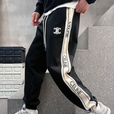 [홍콩명품.CELINE] 셀린느 25SS 로고 자수 조거 팬츠 바지 (블랙), BM19455, G5, 홍콩명품의류,구매대행,온라인명품