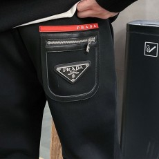[홍콩명품,PRADA] 프라다 25SS 삼각로고 조거 팬츠 바지 (블랙), BM19468, G5, 홍콩명품의류,구매대행,온라인명품