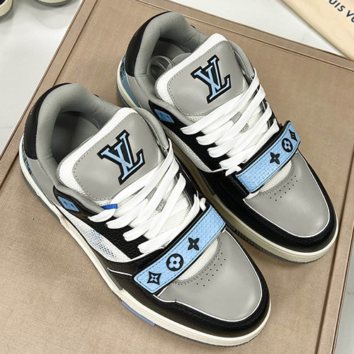 [홍콩명품.LOUIS VUITTON] 루이비통 25SS 로고 남여 모노그램 트레이너 스니커즈 운동화 (2컬러), SE4622, S1, 명품스니커즈,운동화,구두,로퍼,하이탑,신발