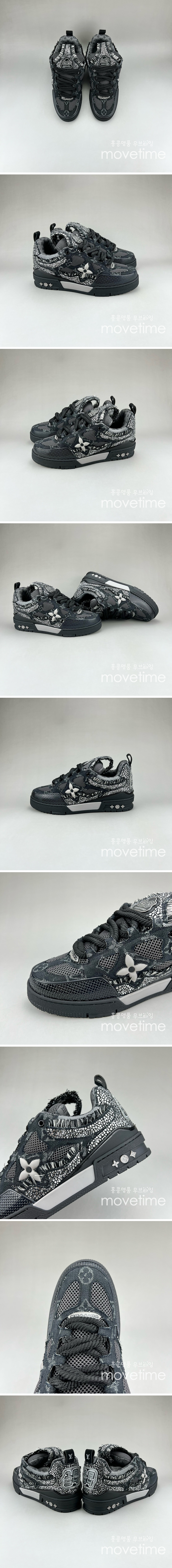 [홍콩명품.LOUIS VUITTON] 루이비통 25SS 로고 SKATE 스니커즈 운동화 (블랙), SE4639, S3, 명품스니커즈,운동화,구두,로퍼,하이탑,신발