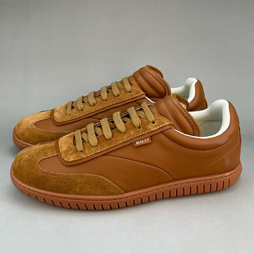 [홍콩명품.BALLY] 발리 25SS 로고 레더 가죽 스니커즈 운동화 (브라운), SE4657, S3, 명품스니커즈,운동화,구두,로퍼,하이탑,신발