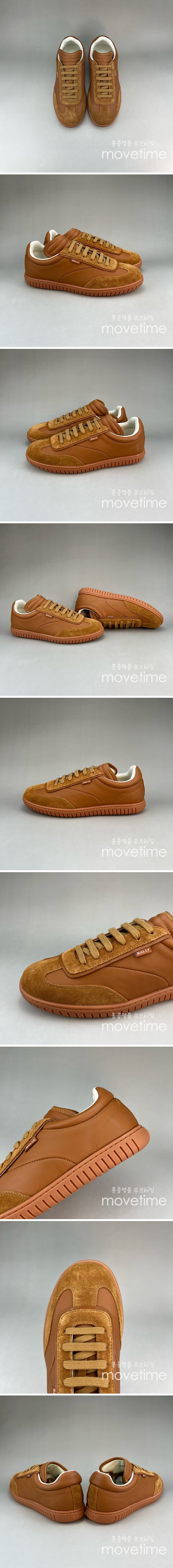 [홍콩명품.BALLY] 발리 25SS 로고 레더 가죽 스니커즈 운동화 (브라운), SE4657, S3, 명품스니커즈,운동화,구두,로퍼,하이탑,신발