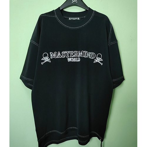 [홍콩명품.MASTERMIND] 마스터마인드 25SS 로고 스컬 자수 반팔 티셔츠 (블랙), BM19521, JL, 홍콩명품의류,구매대행,온라인명품