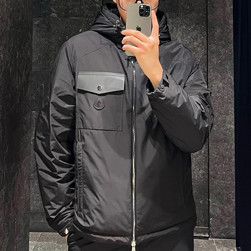 [홍콩명품.MONCLER] 몽클레어 25SS 로고 후드 바람막이 자켓 (블랙), BM19533, PG, 홍콩명품의류,구매대행,온라인명품