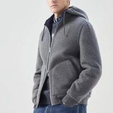 [홍콩명품.Brunello Cucinelli ] 브루넬로 쿠치넬리 25SS 로고 리버서블 후드 집업 자켓 (그레이-블루), BM19541, PG, 홍콩명품의류,구매대행,온라인명품