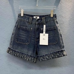 [홍콩명품,Christian Dior] 디올 25SS 로고 여성 오블리크 데님 미니 쇼츠 반바지, BM19610, 13C, 홍콩명품의류,구매대행,온라인명품