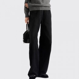 [홍콩명품,PRADA] 프라다 25SS 삼각로고 여성 데님 팬츠 진 청바지 (블랙), BM19612, 13C, 홍콩명품의류,구매대행,온라인명품