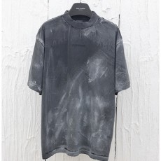 [홍콩명품.BALENCIAGA] 발렌시아가 25SS 로고 자수 워싱 반팔 티셔츠 (그레이), BM19636, KB, 홍콩명품의류,구매대행,온라인명품