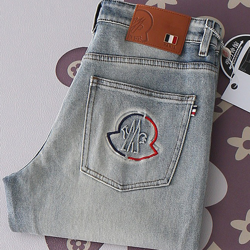 [홍콩명품.MONCLER] 몽클레어 25SS 로고 데님 팬츠 진 청바지, BM19656, HH, 홍콩명품의류,구매대행,온라인명품