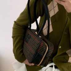 [홍콩명품,MIU MIU] 미우미우 25SS 로고 체크패턴 박스백 핸드백, BGM4664, BC, 홍콩명품가방,명품쇼핑몰,크로스백,핸드백,구매대행