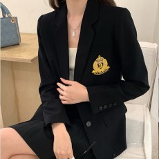 [홍콩명품.Burberry] 버버리 25SS 로고 자수 여성 정장 자켓 (블랙), BM19742, TBG, 홍콩명품의류,구매대행,온라인명품