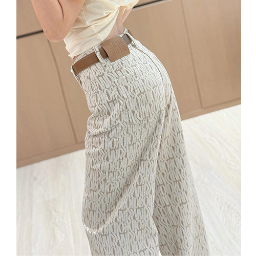 [홍콩명품,Christian Dior] 디올 25SS 로고 패턴 여성 오버핏 데님 팬츠 진 청바지 (2컬러), BM19744, TBG, 홍콩명품의류,구매대행,온라인명품