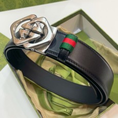 [홍콩명품.Gucci] 구찌 25SS 로고 레더 가죽 자동 벨트 (블랙-은장), 3.5cm, BT1395, BRB, 명품레플리카,인터넷쇼핑몰,남자명품,해외직구