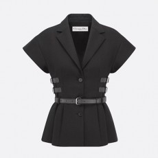 [홍콩명품,Christian Dior] 디올 25SS 로고 여성 벨티드 슬리브리스 자켓 (블랙), BM19838, 13C, 홍콩명품의류,구매대행,온라인명품