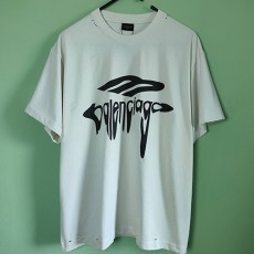 [홍콩명품.BALENCIAGA] 발렌시아가 25SS 로고 프린트 빈티지 반팔 티셔츠 (2컬러), BM19859, JL, 홍콩명품의류,구매대행,온라인명품