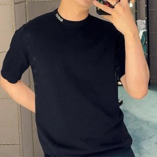 [홍콩명품.Gucci] 구찌 25SS 로고 니트 반팔 티셔츠 (네이비), BM19867, JL, 홍콩명품의류,구매대행,온라인명품