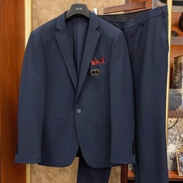 [홍콩명품,Christian Dior] 디올 25SS 로고 브로치 정장 수트 2PCS (네이비), BM20006, S1F, 홍콩명품의류,구매대행,온라인명품
