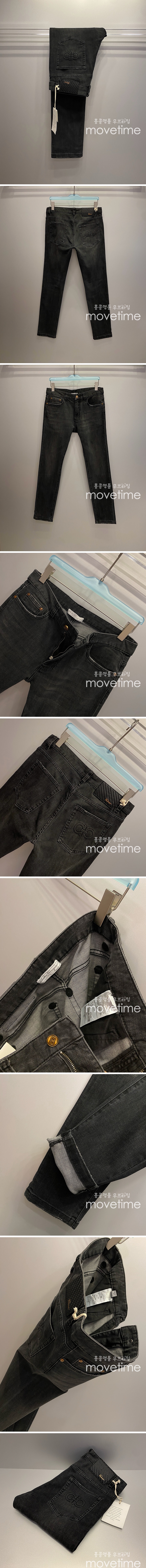 [홍콩명품.FERRAGAMO] 페레가모 25SS 로고 데님 팬츠 진 청바지 (블랙), BM20010, JU, 홍콩명품의류,구매대행,온라인명품