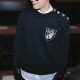 [홍콩명품.LOUIS VUITTON] 루이비통 25SS 로고 자수 니트 스웨터 (블랙), BM20045, JL, 홍콩명품의류,구매대행,온라인명품