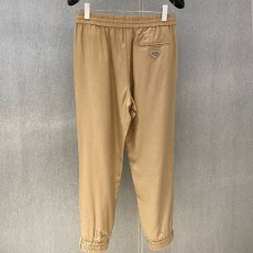 [홍콩명품,PRADA] 프라다 25SS 삼각로고 린넨 조거 팬츠 바지 (베이지), BM20063, G5, 홍콩명품의류,구매대행,온라인명품