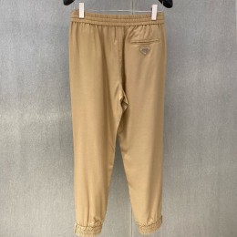[홍콩명품,PRADA] 프라다 25SS 삼각로고 린넨 조거 팬츠 바지 (베이지), BM20063, G5, 홍콩명품의류,구매대행,온라인명품